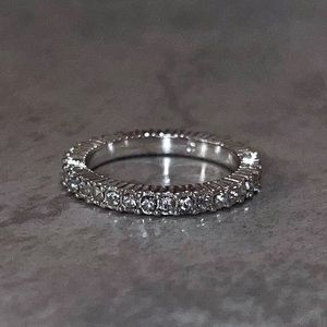 Silver Rhinestone Ring